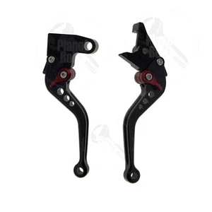 Palancas cortas de freno y embrague CNC negras Triumph Daytona control de cohete de velocidad manual - Imagen 1 de 4