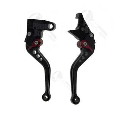 Black CNC Shorty Brake & Clutch Levers Triumph Daytona Speed Rocket Control Hand - Image 1 of 4