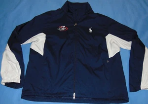 Ralph Lauren RLX  US Open 2009 Navy Full Zip Windbreaker Jacket XL Big Pony - Picture 1 of 7