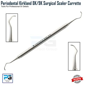 Cureta dental Kirkland 8k/9k eliminación de tejido de granulación curetas periodontales - Imagen 1 de 8