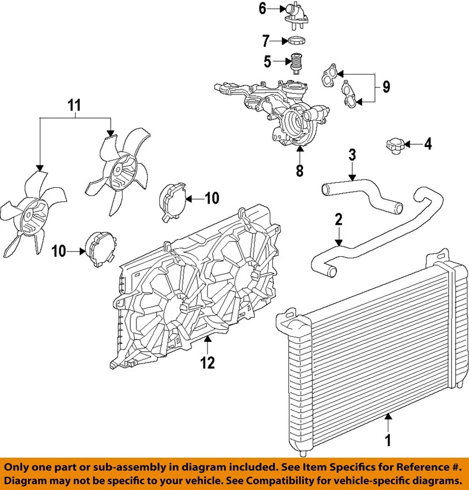 通用原始设备制造商 14-20 Escalade ESV 冷却水泵水泵 Assy 12685257 — 第 1/1 张图片