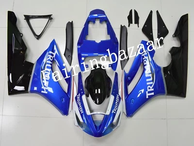 Fit for 2006-2008 Triumph Daytona 675  Blue Black ABS Injection Fairing kit - Imagem 1 de 4