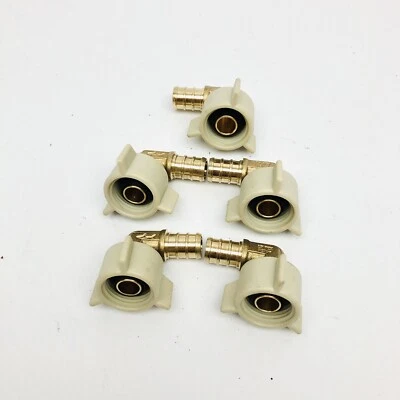 LOT OF 5 SHARKBITE UC532LF 1/2" X 1/2" FNPT ELBOW (SWIVEL) - Image 1 of 4