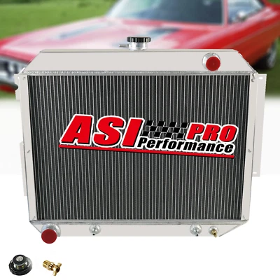 4 Row Radiator Fits 1966-1970 Chrysler Imperial Dodge Plymouth Fury 7.2L V8 NEW Foto 1 de 4