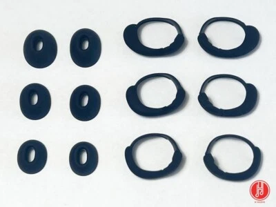 Genuine Full Set Ear Tips & Wings for Bose QuietComfort Ultra Earbuds Black-Set. - Image 1 of 4