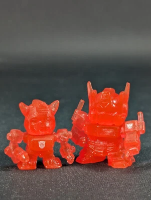 Transformers Q-Robo Collection G1 Bumblebee Optimus Prime complete Takara CHASE - Image 1 of 4