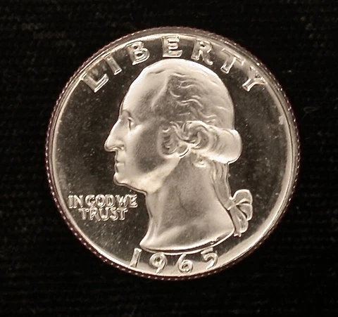 1965 SMS 25c MEGA-GRADE CAMEO !!!!! BEAUTIFULLY CONTRASTED !!!!! Cover