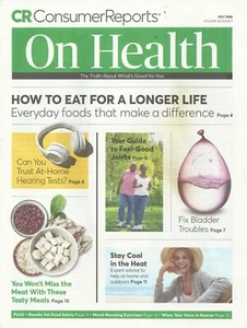 CONSUMER REPORTS ON HEALTH - JULY 2022 - BLADDER PROBLEMS - HEALTHIER JOINTS - Picture 1 of 1