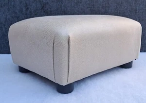 FOOTSTOOL/    Fake Snakeskin Faux Leather - Picture 1 of 19