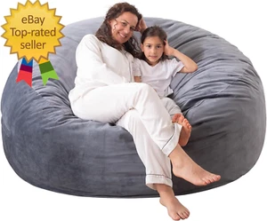 Large Bean Bag Chair: 3 Ft Memory Foam Bean Bag Chairs for Adults/Kids,Bean Bag - Picture 1 of 12