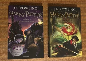 NEW HARRY POTTER BOOKS 1 & 2 THE PHILOSOPHERS STONE & THE CHAMBER OF SECRETS - Imagen 1 de 3