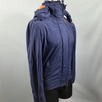 Superdry Chaqueta Japón Abrigo Grande Azul Naranja Abrigo Invierno  Foto 1 de 4