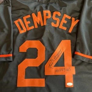 RICK DEMPSEY signed Baltimore Orioles Custom JERSEY 1983 WS MVP Script JSA (3) - Picture 1 of 3