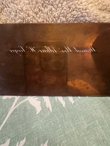 Vintage Brass Letterpress Printing Plate Mirrored Engraved Script - Picture 1 of 12