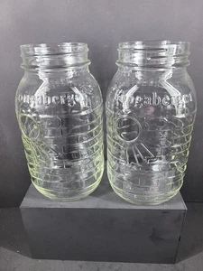 2x Longaberger Blue Ribbon Collection tarro enlatado de cuartos hecho en EE. UU. - Imagen 1 de 3