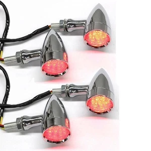 4X Motorcycle LED Turn Signals Blinker Light For Kawasaki Vulcan VN 500 900 1500 - Bild 1 von 12