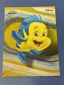 2025 Topps Chrome Disney Flounder Yellow Mini-Diamond Refractor #60 - Bild 1 von 2