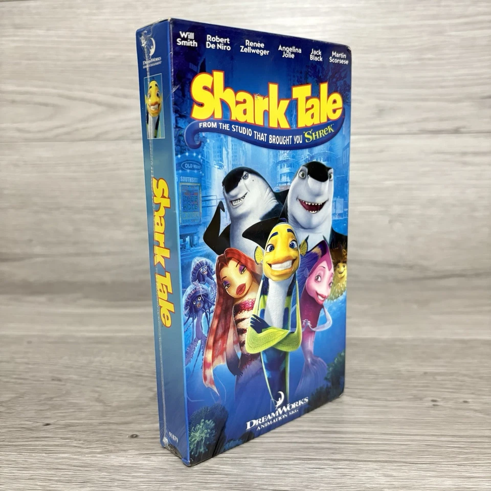 Shark Tale VHS DreamWorks Animation Will Smith Jack Black Factory Sealed 2004 - Image 1 of 4