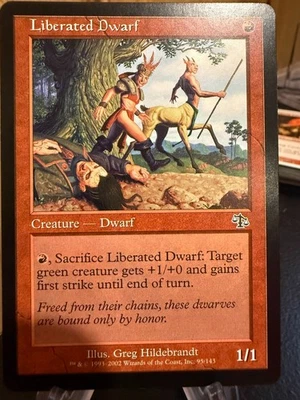 MTG Magic the Gathering Judgement Liberated Dwarf - Image 1 of 2