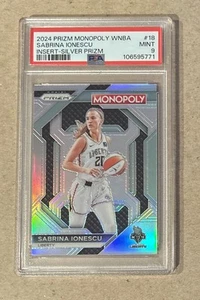 2024 Prizm Monopoly WNBA Sabrina Ionescu Liberty Silver Prizm Card #18 PSA 9 - Picture 1 of 2