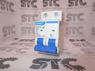 CHINT NXB-63 C20 Miniature Circuit Breaker - 2P 20 Amp FAST SHIPPING