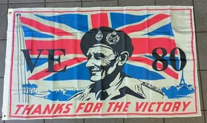 VE Day 80th Anniversary Commemoration flag 3X5FT - Picture 1 of 1
