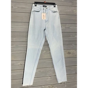 Jeans mamma Missguided lavaggio leggero vita alta donna 8 alti nuovi con etichetta - Foto 1 di 7