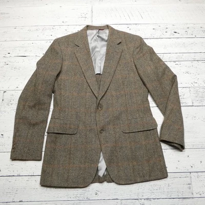 Blazer Jos A Bank Para Hombres 39 Lana Shetland Espiga Cuadros Islas Británicas Chaqueta Foto 1 de 4