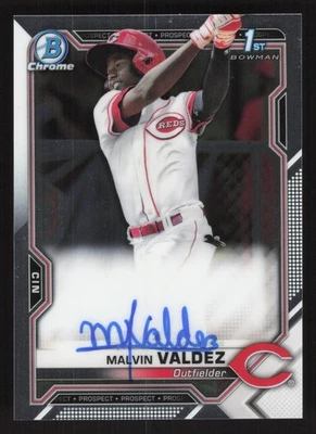 2021 Bowman Chrome - Prospect Autographs - #CPA-MV Malvin Valdez - Image 1 of 2