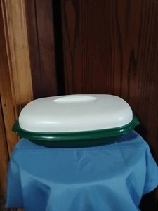 Vintage Tupperware 3 Stück Dampfgarer - grün & weiß  - Bild 1 von 5