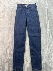 Vintage Guess Jeans Women Sz 27 Blue 80's 90's Style 1050 High Waist Taper U.S.A - Picture 1 of 14