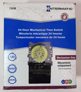 Interruptor de tiempo mecánico INTERMATIC T101M de un solo polo tiro 120 VCA - Imagen 1 de 8