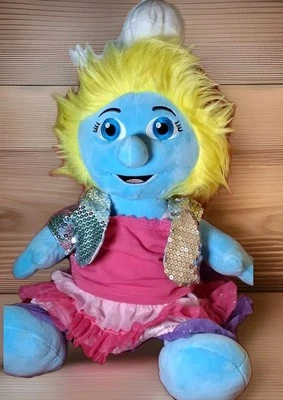The Smurfs Build A Bear BAB Smurfette Plush Stuffed Animal Doll Blue Smurf 18” - Image 1 of 4