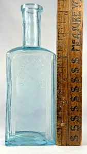 Early J.F. Wilson Center Point Iowa Aqua Medicine Bottle 1860s Linn County IA - Picture 1 of 13