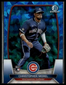 Christopher Morel 2023 Bowman Chrome Sapphire Edition RC #71 Chicago Cubs - Picture 1 of 2