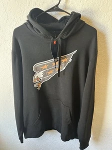 Men’s XL Washington Capitals FANATICS Black Alternate Logo Pullover Hoodie New - Picture 1 of 8