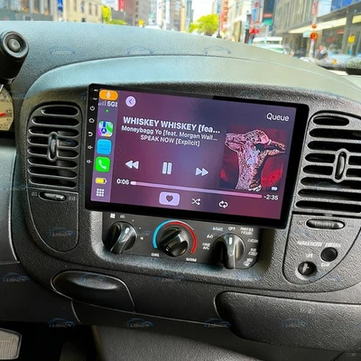 10.1 英寸 CarPlay 适用于 1997 - 2004 年福特 F150 Android15 汽车收音机 立体声 4+64GB GPS 导航 — 第 1/4 张图片