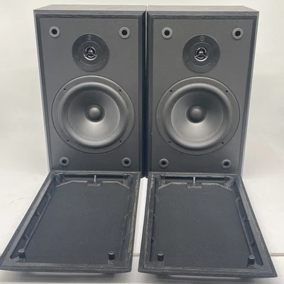 Altavoces de estantería Polk Monitor negro grano de madera 2 vías 8 ohmios *BONITA FORMA PROBADA Foto 1 de 4