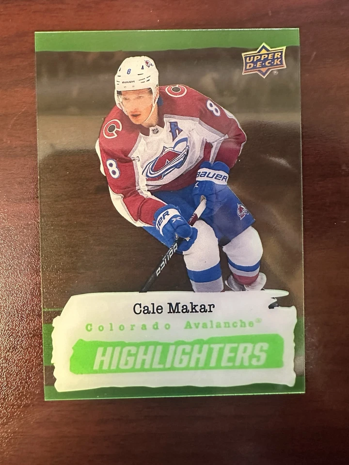 Cole Makar HL-23 Green Highlighters 2023-24 Upper Deck Series 2 Rarest of Rare - Image 1 of 4