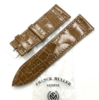 New Genuine Franck Muller 23x19 Tan Brown Alligator Leather Strap CL24R6000M - Image 1 of 4