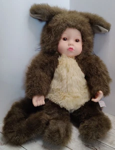 Vintage ~ 1998 ~ Anne Geddes ~ Plush Baby Squirrel Doll ~ 14" - Picture 1 of 10