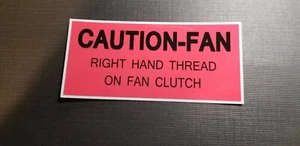 OBS Ford Bronco F-150 F-250 F350 Caution Fan Decal - Picture 1 of 1