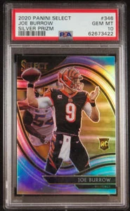 2020 Joe Burrow PSA 10 Select Field Level Silver #346 - Picture 1 of 2