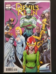 Libro de cómics Devil's Reign #6 Bagley Connecting Variant Marvel 2022 en estado bastante bueno/casi nuevo - Imagen 1 de 1