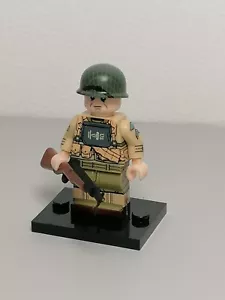 WW2 US soldier minifigure - Imagen 1 de 2