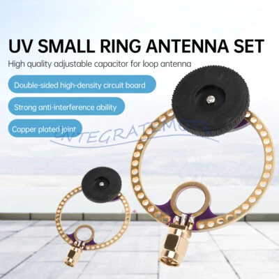 Universal UV UHF 400M-470MHz+ VHF FM 80M-150MHz Mini FM Loop Antenna Module sets - Bild 1 von 4