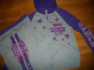 DANSKIN NOW 2 PC DANCE OUTFIT HOODIE TOP & SWEATPANTS SET GIRL'S SZ XL 14 16 - Picture 1 of 2
