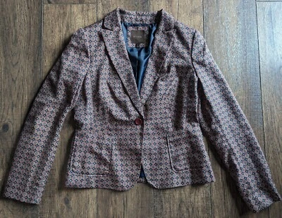 Blazer Chaqueta Fumar Estampada Única THE LIMITED Talla Mediana 100% Poliéster  Foto 1 de 4