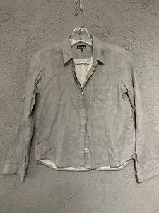 Steven Alan Shirt Womens Size P Petite Gray Button up Long Sleeve Crop Adult - Picture 1 of 5