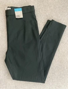 MARKS & SPENCER WOMENS KHAKI GREEN HIGH WAISTED COATED JEGGINGS Size 14 Bnwt - Picture 1 of 9